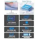 Lenovo 24-inch FHD All-in-One Desktop Intel 4-Core Processor 16GB RAM