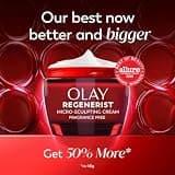 Olay Regenerist Micro-Sculpting Cream, Fragrance-Free Anti-Aging Moisturizer (2.6 oz)