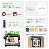 LONGER RAY5 5.5W Laser Engraver Machine with 3.5-Inch Touchscreen and WiFi Control