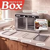 Gourmia French Door Air Fryer Convection Toaster Oven, 37-Quart Large Capacity