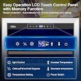 Velieta Upgraded 190-Bottle Built-In Commercial Grade Wine Cooler Refrigerator
