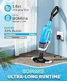 PureSwirlz Cordless Handheld Pool Vacuum with 78.7-Inch Telescopic Reach