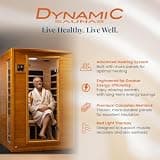 Dynamic Saunas Andora 2-Person Low EMF FAR Infrared Sauna w/ Red Light
