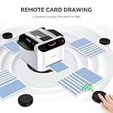 KPAW Portable Automatic Card Shuffler and Auto Post-Shuffle Dealer, White