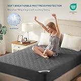 BEDLORE Soft Microfiber 100% Waterproof Queen Size Mattress Protector