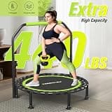 ZCMHAXJ 40-Inch to 48-Inch Foldable Rebounder with U-Shaped Stability Bar