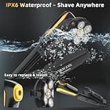 VIKICON Groomer Back Shaver for Men with 6D Floating Head and Digital Display