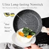 CAROTE Classic Granite Stone 3-Piece Eco-Friendly Nonstick Skillet Set