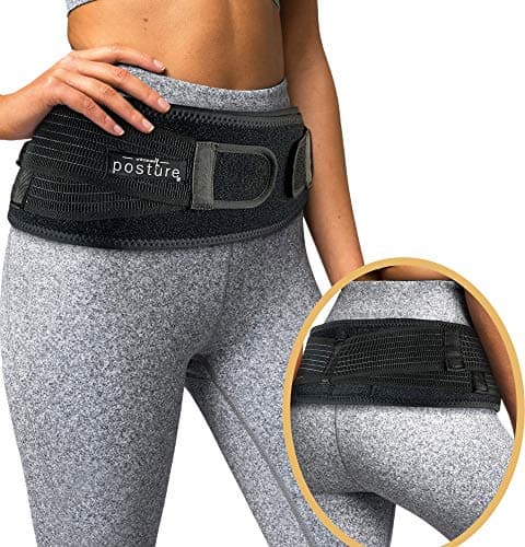 Vriksasana Posture Sacroiliac Hip Belt with Dual-Belt Compression System