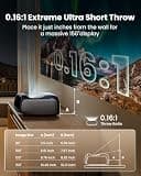 JMGO O2S Ultra 4K Ultra Short Throw RGB Triple Laser Projector (3,600 Lumens)