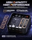 BOSGAME P3 Lite Mini PC, AMD Ryzen 7 6800H, 32GB DDR5 RAM, 1TB PCIe SSD