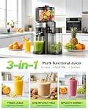 AFBEST 2026 Upgraded Cold Press Juicer Machine with 6.5-Inch Wide Chute and Smart Touch