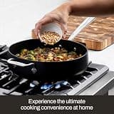 All-Clad HA1 Expert Nonstick 12-Inch Chef's Frying Pan with Ergonomic Handle and Lid
