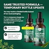 Natures Craft Organic Lymphatic Support Drainage Drops, Daily Immune Booster Liquid, 2 oz