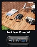 INIU 20,000mAh 65W PD Fast Charging Power Bank with Detachable USB-C Lanyard