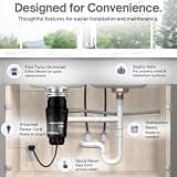 InSinkErator Power Series 1.0 HP EZ Connect Continuous Feed Garbage Disposal