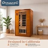Dynamic Saunas Andora 2-Person Low EMF FAR Infrared Sauna w/ Red Light