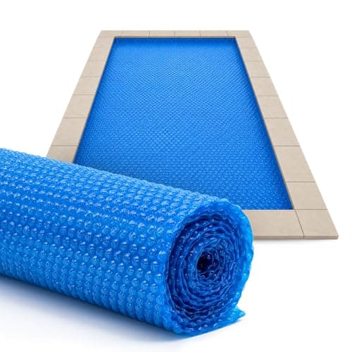 Sun2Solar Blue Rectangle Solar Pool Cover Blanket, 16 x 32 Ft, 12 Mil