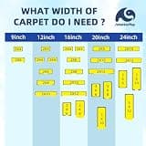 AmarinePlay 12 Inch x 13 ft Recycled Polyester Marine Grade Boat Trailer Bunk Carpet