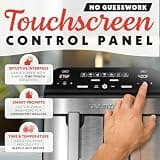 Gourmia 10-Quart Large Capacity Dual Basket Air Fryer with FryForce 360 Tech