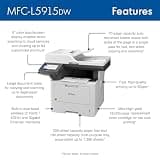 Brother MFC-L5915DW Professional Monochrome All-in-One Laser Printer with 50 ppm Speed