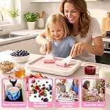 Premium Rolled Ice Cream Maker Kit with Included Recipe Book & Spatulas