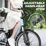 Funhang 26-Inch Step-Through City Cruiser E-Bike, 1000W Motor, 48V 374.4Wh