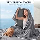 Topcee Ultra-Cool Q-Max 0.5 Heat Absorbing Lightweight Comforter Blanket, Queen