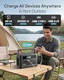 Portable Power Station 350W Pure Sine Wave, 230.4Wh LiFePO4 Battery Pack Generator