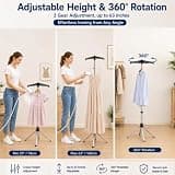 JUPITER WARRIOR 3-in-1 Garment Steamer Stand with Hanger and Glove