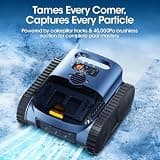 Nepturox Cordless Robotic Pool Vacuum with Dual 180W Motors and Sonar Mapping