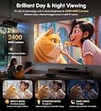 Daytime 4K Home Theater Projector with MEMC Motion, Dolby Audio, and Auto Setup