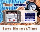 CIPU 0.35 HP Self-Priming Above Ground Pool Pump with Built-in Timer, 2700 GPH Flow
