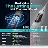COSLUS C30 Adult Sonic Electric Toothbrush with 5 Modes & Travel Case