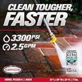 Simpson PowerShot PS3228 3300 PSI Commercial Gas Pressure Washer with Honda Engine