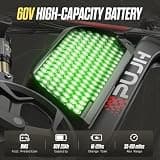 PUJH 6000W AWD Dual Motor Electric Mountain Bike, 60V 20Ah Fat Tire Off-Road