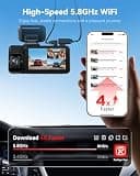 REDTIGER F17 4K 3-Channel Dash Cam with STARVIS 2 and Cabin Recording