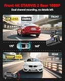 REDTIGER F7N Touch 4K Dual Dash Cam