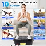 Homesy Low-Impact Full-Body Vibration Plate Exercise Machine Platform