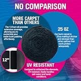 Better Boat 1/4-Inch Extra Thick Marine Grade Bunk Carpet, Two 12 in x 13 ft Rolls