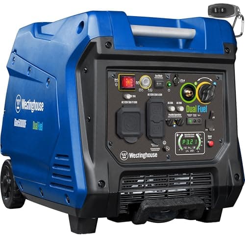 Westinghouse 5000 Peak Watt Super Quiet Dual Fuel Portable Inverter Generator