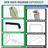 Upgraded Stocking Donner for Seniors with Rubber Handles and Anti-Slip Base