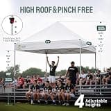 CROWN SHADES 10x10 Commercial Heavy Duty Pop Up Canopy