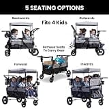 Delta Children Jeep Wrangler Deluxe Convertible 4-Seater Stroller Wagon Series