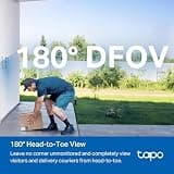 TP-Link Tapo 2K+ Smart Video Doorbell D225 with 180-Degree Field of View
