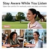 Kinglucky Upgraded Clip-On Bluetooth 6.0 Wireless Open-Ear Headphones