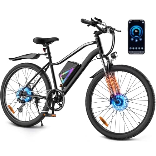 AYOLNY 26-Inch Smart Electric Hybrid Commuter Bike, 1000W, 36V 10.4Ah