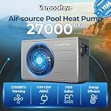 Varpoolfaye 27,000 BTU Electric Pool Heater with Dual Heating & Cooling