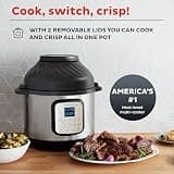 Instant Pot Duo Crisp 11-in-1 Air Fryer & Electric Pressure Cooker, 6QT