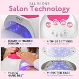SUNUV SUN2C 48W UV LED Nail Lamp with Silicone Hand Pad & 4 Timer Settings